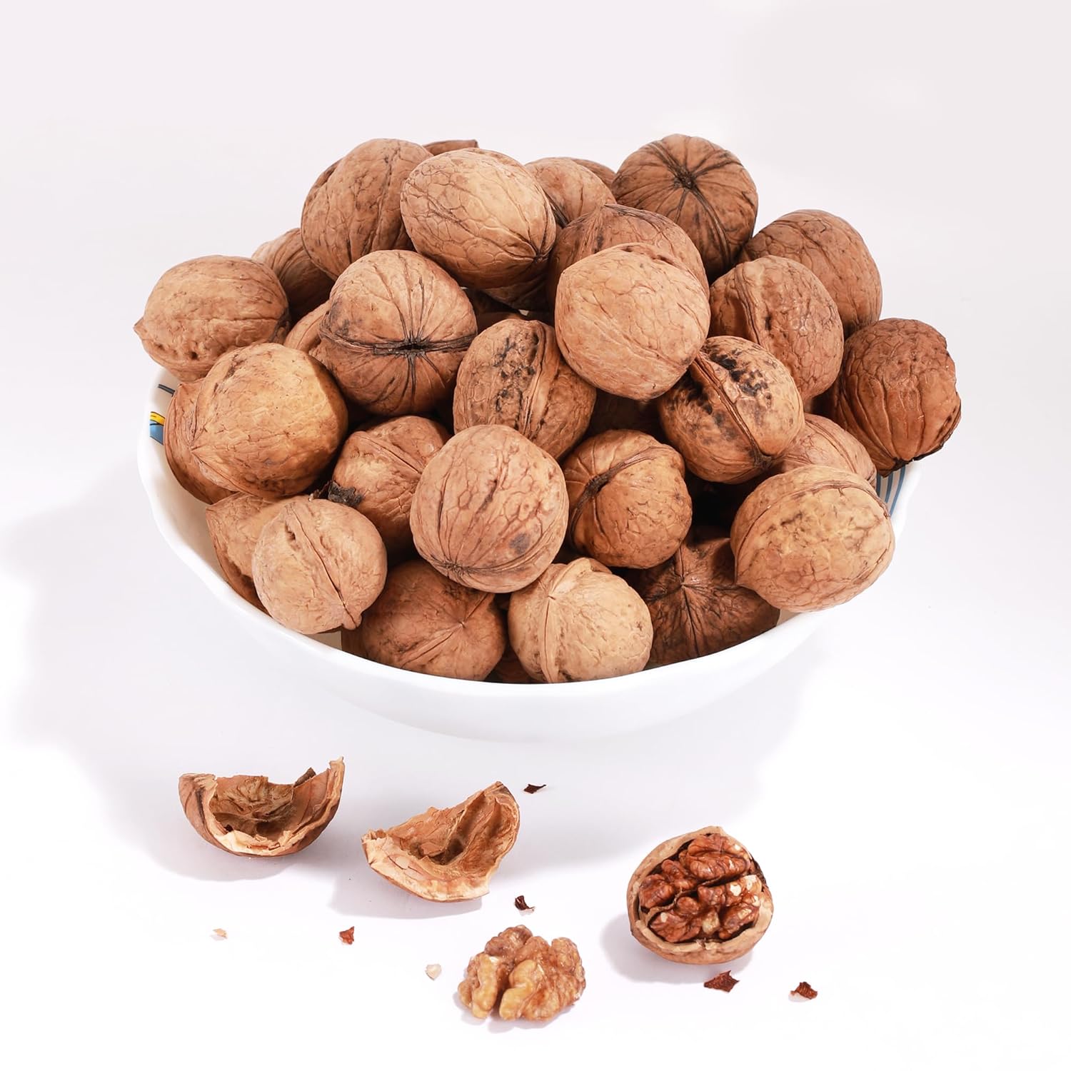 Kashmir Walnuts with Shell – 1kg | Fresh, Natural &amp; Unprocessed Dry Fruits | Rich in Omega-3 | Boosts Brain &amp; Heart Health